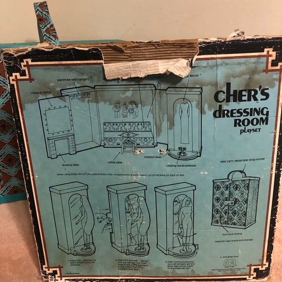 Vintage 1976 Mego Cher’s Dressing Room Playset 100% Complete With Box - Picture 16 of 16